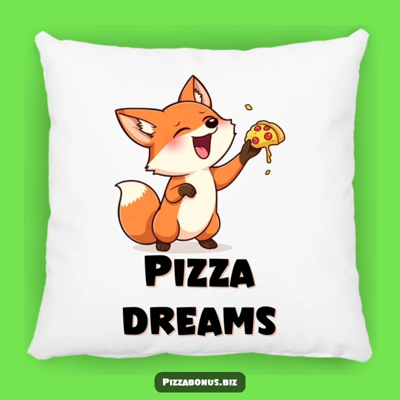 Funny Fox Pizza Pillow: Comfort and Comedy Combined