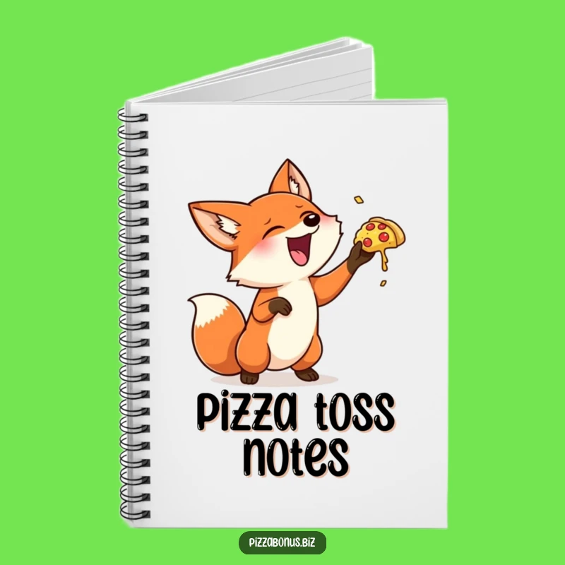Funny Fox Pizza Notebook: Jot Down Playful Ideas