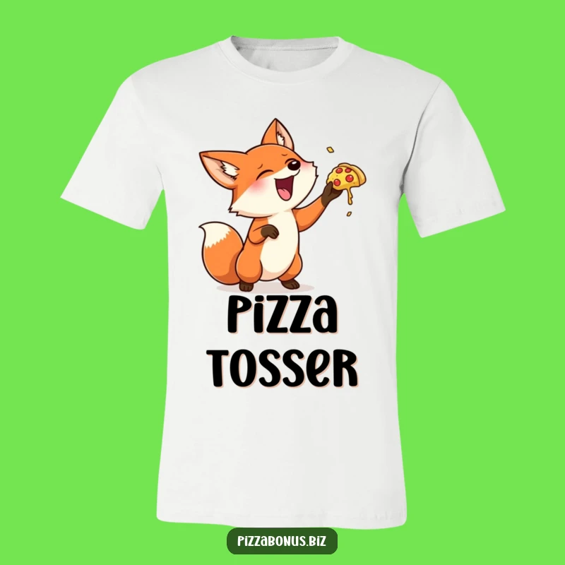 Funny Fox Mini Pizza T-Shirt: Show Your Playful Side